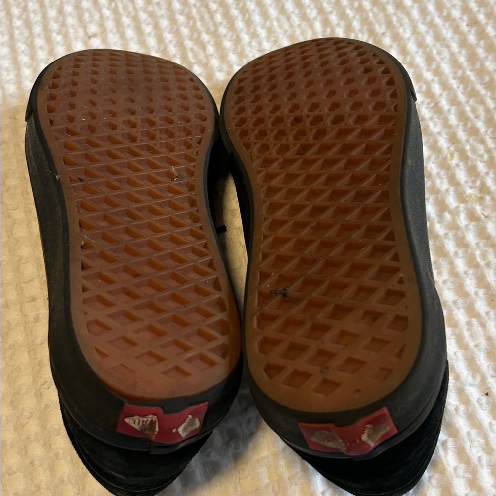 Vans Women’s Black Sneakers with White Stripe - Picture 5 of 5